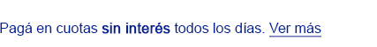Pagá en cuotas sin interés